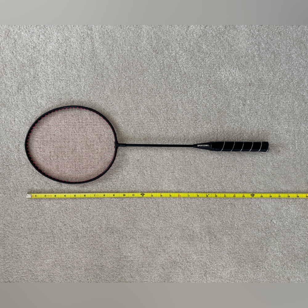 Trio of Black and Pink Badminton Rackets - Picture 3 of 3